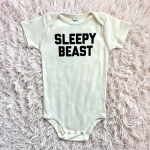 Sleepy beast onesie